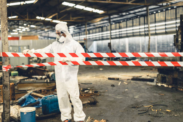 Professional Drug Lab Cleanup technician working in Boonton, NJ